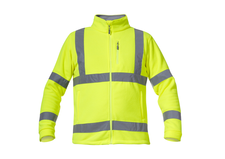 Waarschuwing fleece sweater geel S Lahti Pro L4010901