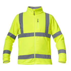 Waarschuwing fleece sweater geel L Lahti Pro L4010903