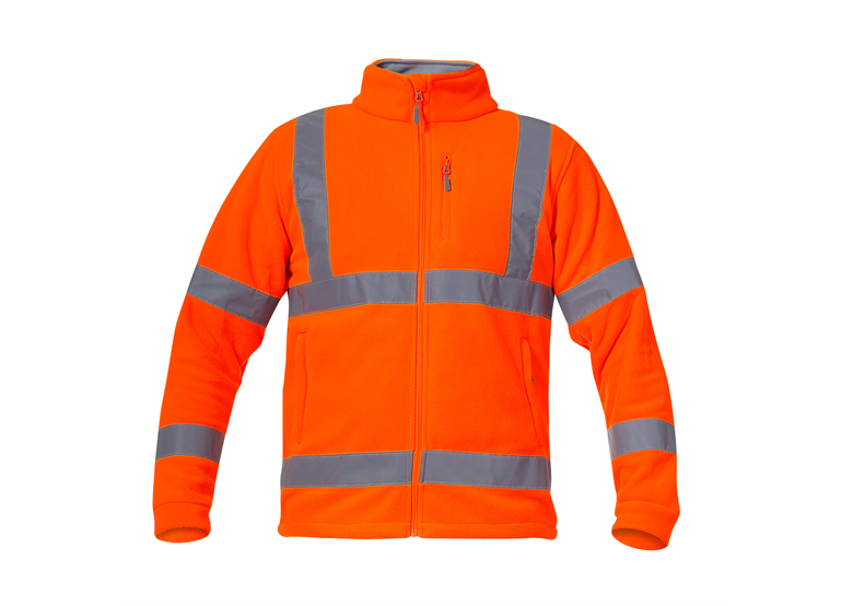 Waarschuwing fleece sweater oranje S Lahti Pro L4011001