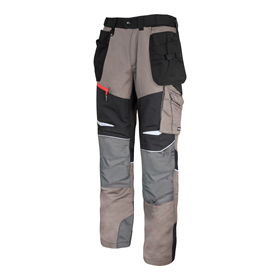 Werkbroek kaki met stretch inzetstukken XL Lahti Pro L4050904