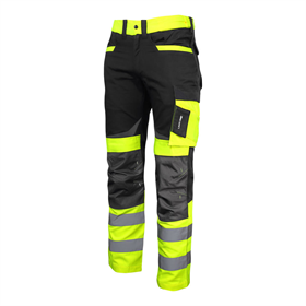 Waarschuwing werkbroek, zwart-geel L Lahti Pro L4051103