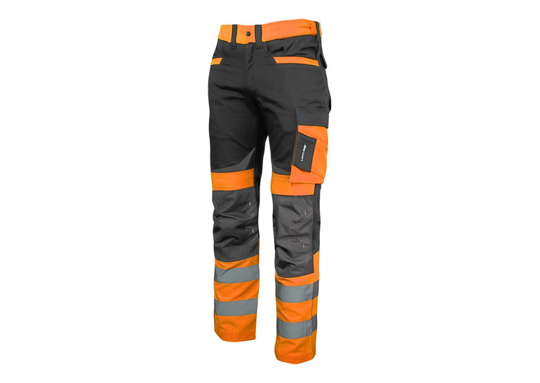 Waarschuwing werkbroek, zwart/oranje S Lahti Pro L4051201