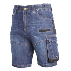 Korte werkbroek denim met versterking 2XL Lahti Pro L4070705
