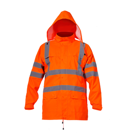 Regenjack met hoge zichtbaarheid Lahti Pro L409140