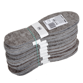 Vilt inlegzolen, 10 paar, maat 44 Lahti Pro L9030144