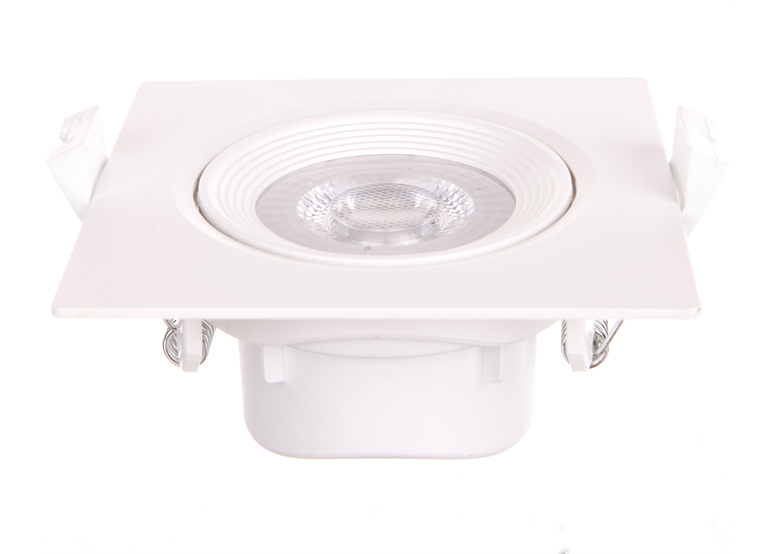 Downlight LED 5W wit Inbouw vierkant roterend Lamprix 427885 Lamprix 427885