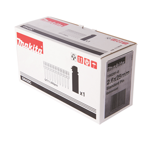 Spijkers voor beton 2.6x25mm, 1000st. Makita 196291-0