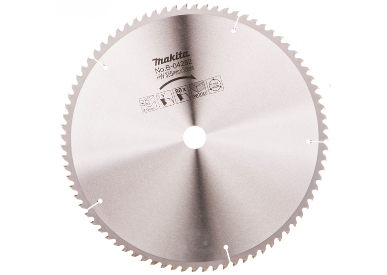 Zaagblad voor hout HM 355x30mm 80T Makita B-04282