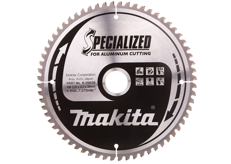 Cirkelzaagblad voor aluminium 216x30mm T64 Makita B-09628