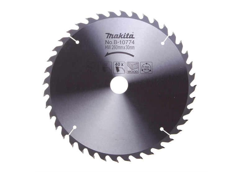 Zaagblad voor de MLT100 260x30mm T40 Makita B-10774