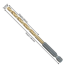 Metaalboor "Economy" boorkop  1/4" 13 mm Makita D-15855