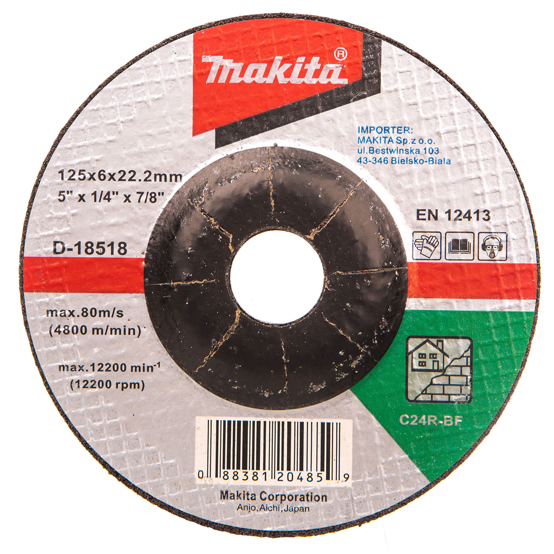 Makita DGA521ZX1 18 V Haakse slijper 125 mm X-LOCK