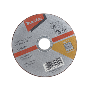 Doorslijpschijf INOX 125x1.2mm Makita D-18770