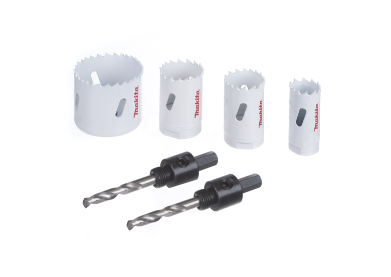 Gatenzaag set 8-delig, 22, 29, 32, 51 mm + adapter + 2 geleidingsboren Makita D-33657