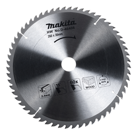 Zaagblad voor hout 260x30mm T60 Makita D-46408