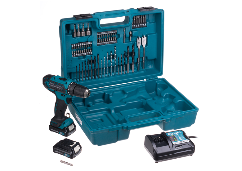 Boor-schroefmachine met 74 accessoires Makita DF331DWYX2