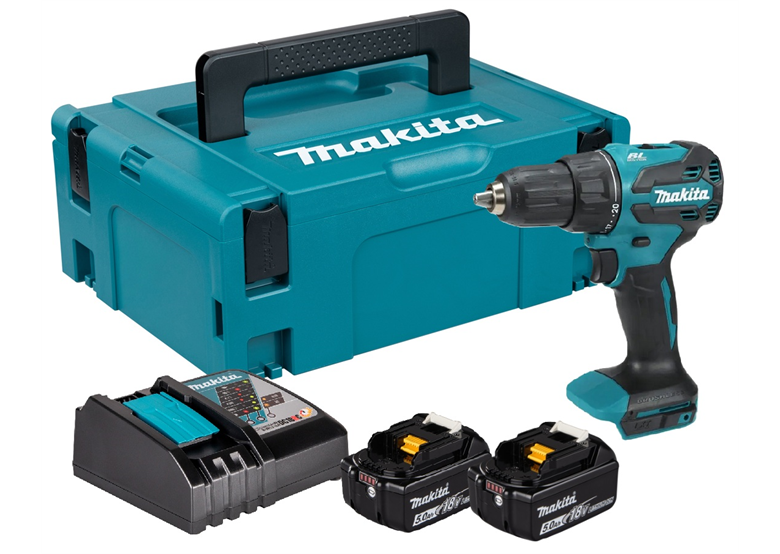 Klopboor-/schroefmachine Makita DHP490RTJ 2x5.0Ah