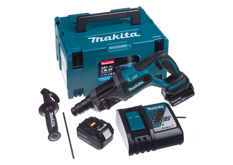 Hamer boor Makita DHR241RTJ 2x5,0Ah MAKPAC 3