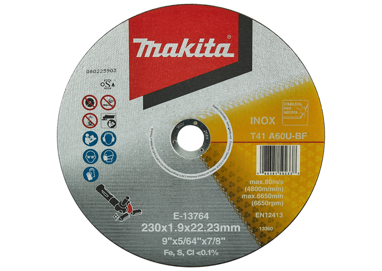 Doorslijpschijf  230x1,9x22,23mm Makita E-13764