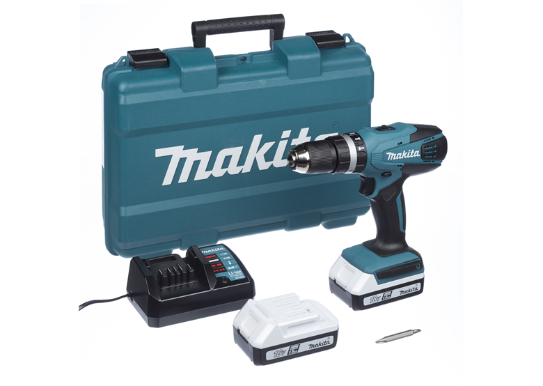Klopboor-/schroefmachine Makita HP457DWE 2x1,3Ah