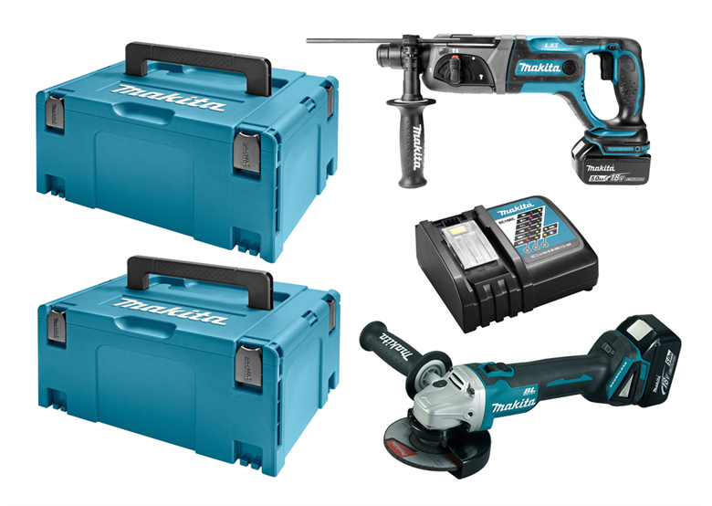 Gereedschap Set 18V Makita LXT DLX2153TJ1 2x5.0Ah