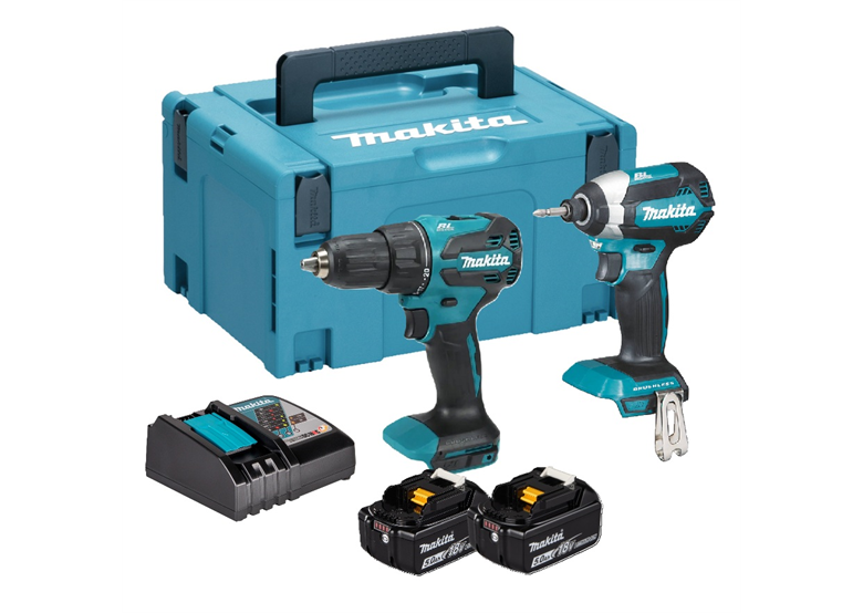 Gereedschap Set 18V Makita LXT DLX2537TJ 2x5.0Ah