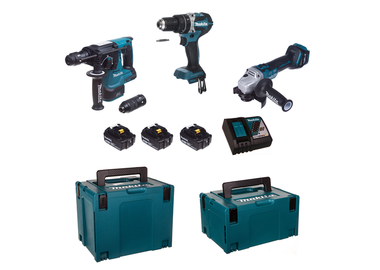 Gereedschap Set 18V Makita LXT DLX3119TJ 3x5.0Ah