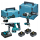 Gereedschap Set 18V Makita LXT DLX3157TJ 3x5.0Ah