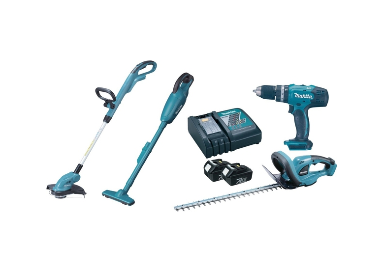 Gereedschap Set 18V Makita LXT DLX4093 2x3.0Ah