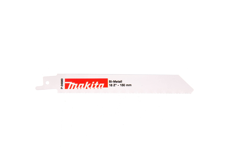 Bimetaal zaagblad voor reciprozagen 150 mm, 18 tanden, 5 stuk Makita p-04880