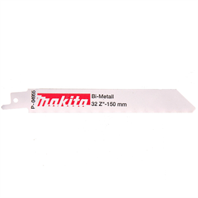 Bimetaal zaagblad voor reciprozagen 150 mm, 32 tanden, 5 stuk Makita p-04955