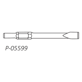 Platte beitel 32 x 1000 mm voor hamers uit de HM-serie Makita p-05599
