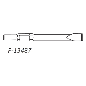 Platte beitel 32 x 400 mm voor hamers uit de HM-serie Makita p-13487
