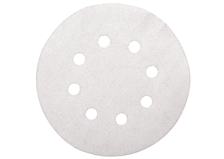 Schuurpapier rond 125mm, 8 gaats, korrel 120, 10 stuks Makita P-33386