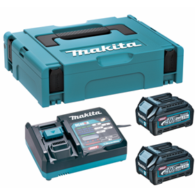 Energie-set Makita XGT 2xBL4025+DC40RA