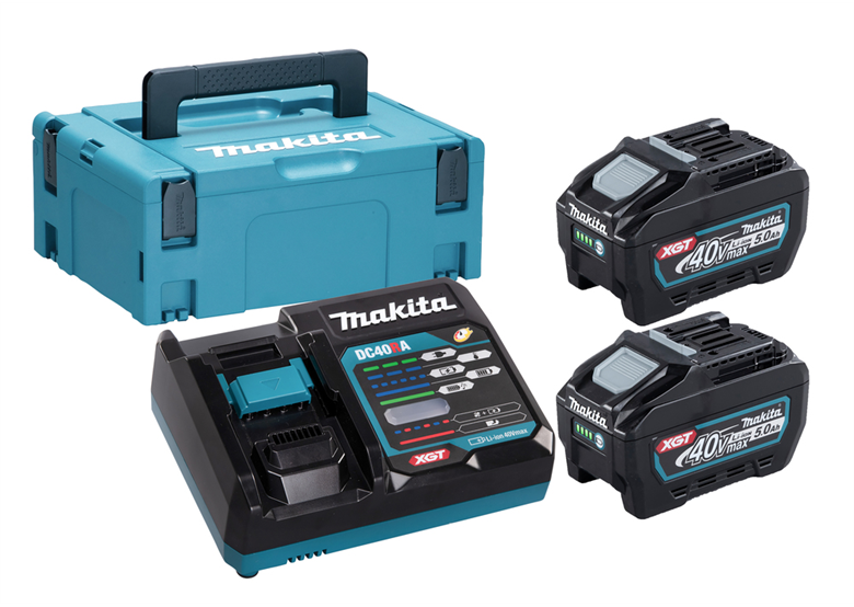 Energie-set Makita XGT 2xBL4050F+DC40RA