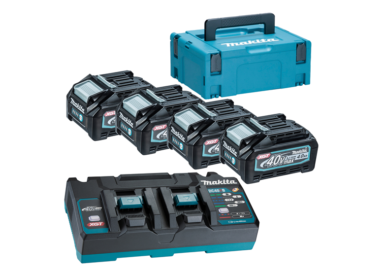 Energie-set Makita XGT 4xBL4040+DC40R