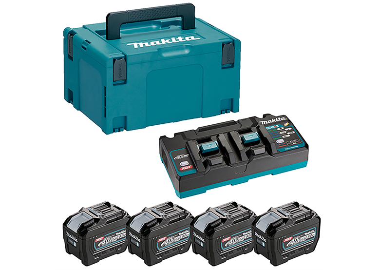 Energie-set Makita XGT 4xBL4080F+DC40RB