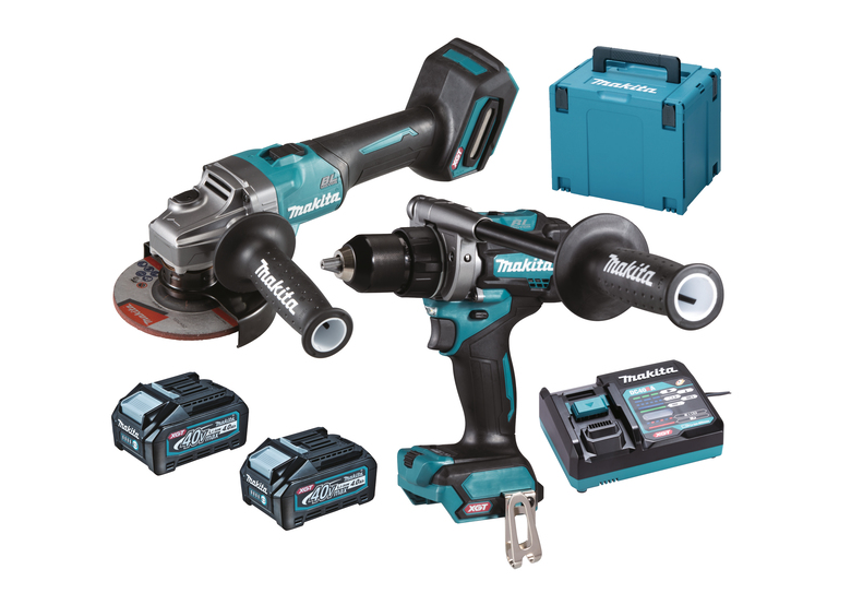 40V elektrisch gereedschapset Makita XGT DK0124G201 2x4.0Ah