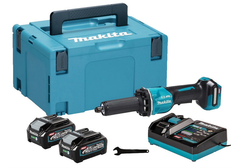 Rechte slijper Makita XGT GD002GM201 2x4.0Ah