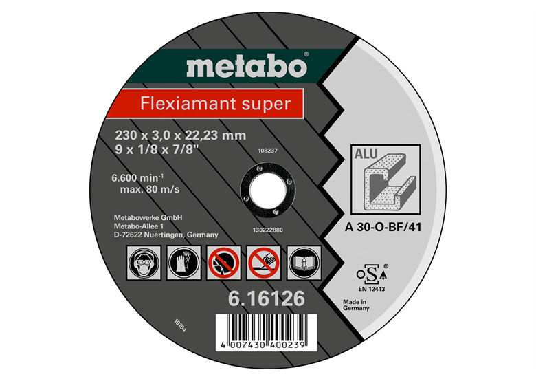 Flexiamant Super 115×2,5×22,2mm  Aluminium, TF 42 Metabo 616751000