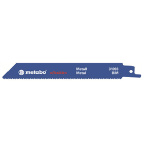 Reciprozaagbladen "flexible metal" 150 x 0,9 mm, 2 stuk Metabo 631093000