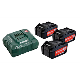 3 x accu 4.0Ah en oplader ASC 55 Metabo 685049000_P