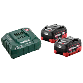 Set 2x accu LiHD 18 V / 5,5 Ah + oplader ASC 145 Metabo 685122000