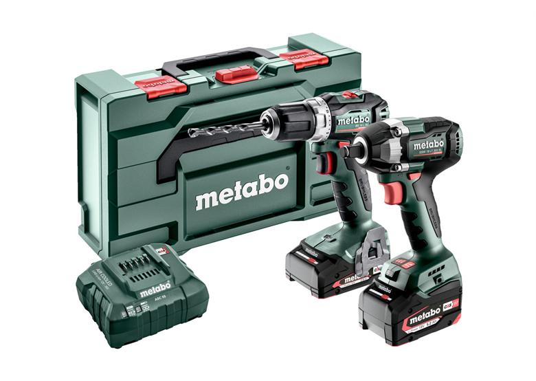 Gereedschap Set 18V Metabo CAS BS 18 L BL/SSW 18 LT 300 BL 1x5.0Ah, 1x2.0Ah