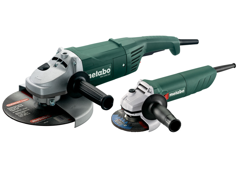 Haakse slijpers set Metabo Combo Set WX 2200-230 + W 750-125