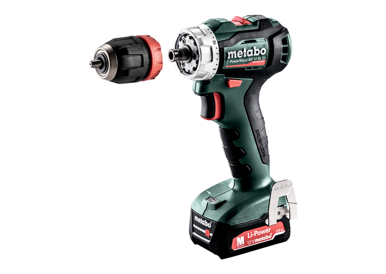 Boor-schroefmachine Metabo PowerMaxx BS 12 BL Q 2x2.0Ah