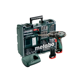 Boor-schroefmachine met accessoires Metabo PowerMaxx SB Set