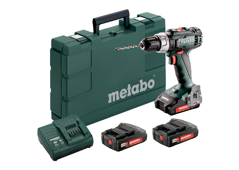 Klopboor-/schroefmachine Metabo SB 18 L 3x2.0Ah