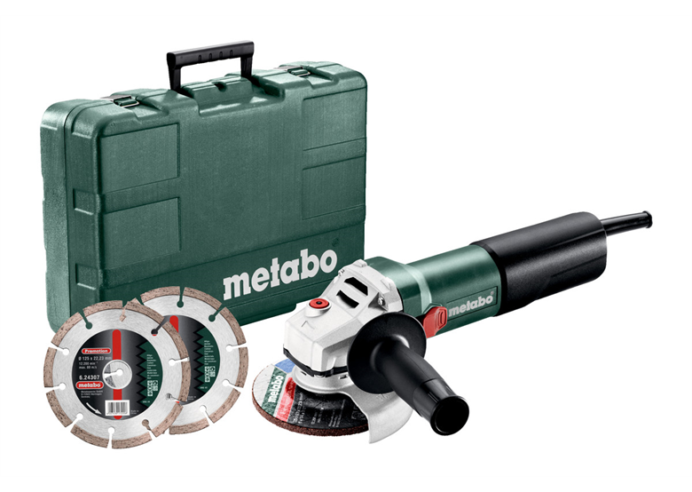 Haakse slijper Metabo WQ 1100-125 Set